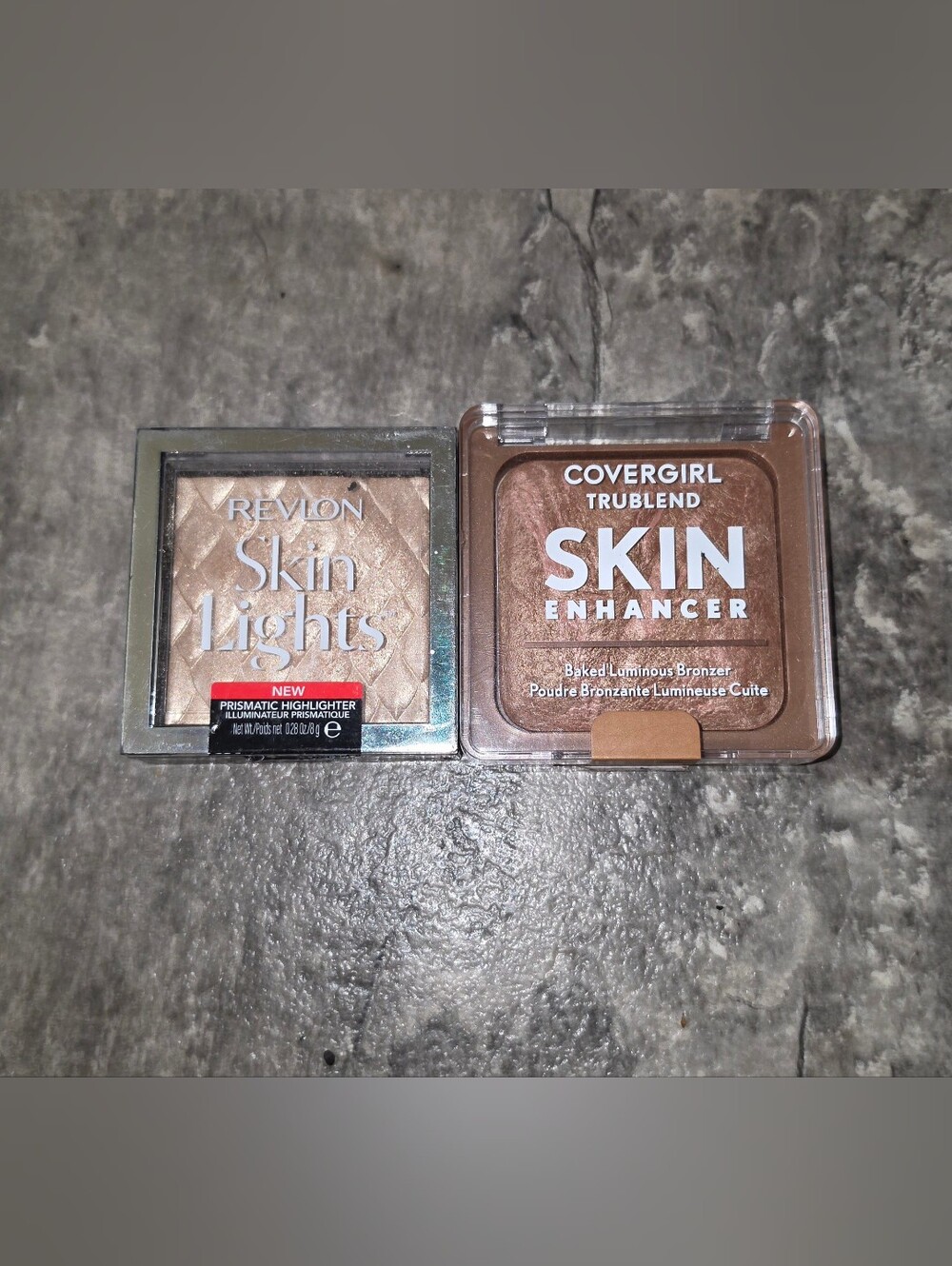 Revlon Skin Lights Prismatic Highlighter & CoverGirl Baked Bronzer